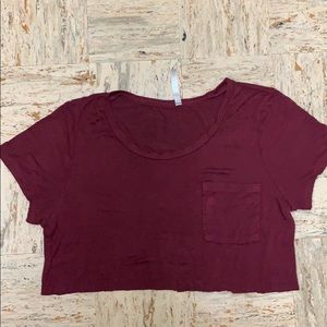Cute Maroon Crop top